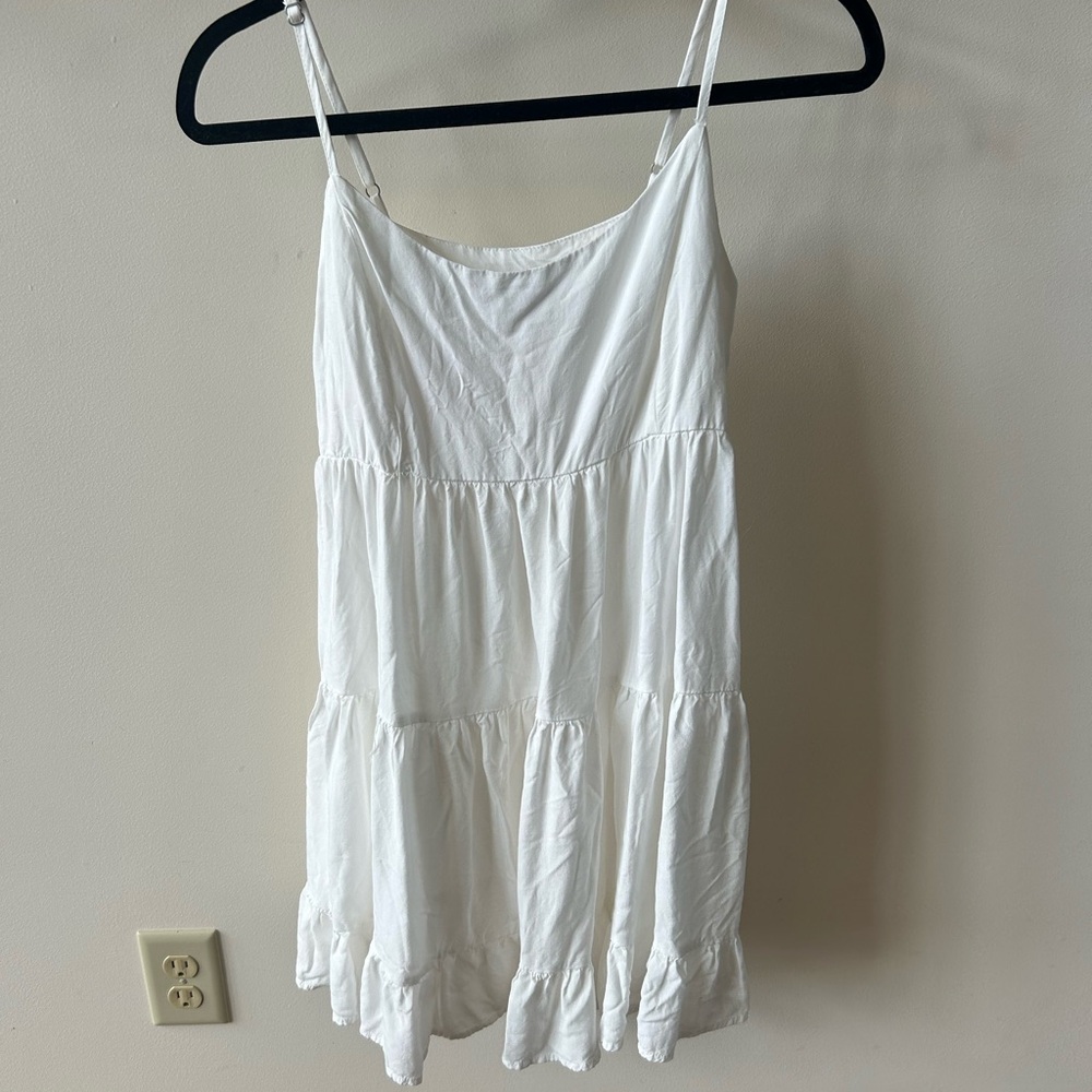 Brandy Melville White Spaghetti Strap Dress